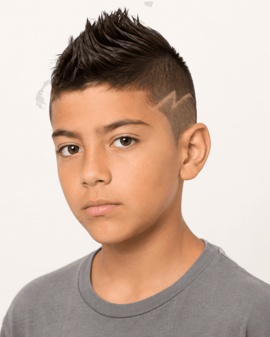 Spiky Faux Hawk with Design Line